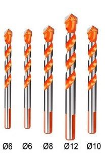 
					Набір свердел YOSO універсальних 6х100мм; 8х120мм; 10х150мм; 12х150мм (у боксі)