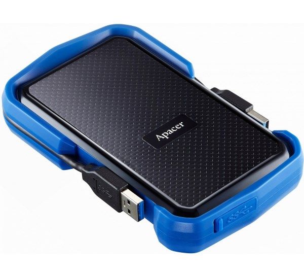 Зовнішній жорсткий диск USB 3.0   2TB 2.5"  Apacer AC631 Blue , протиударний, вологозахист IP55 (AP2TBAC631U-1)