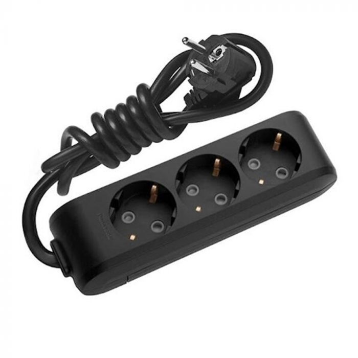 
					Подовжувач Panasonic X-tendia із заземленням 3 гнізда, 2 м, з захистними шторками, чорний