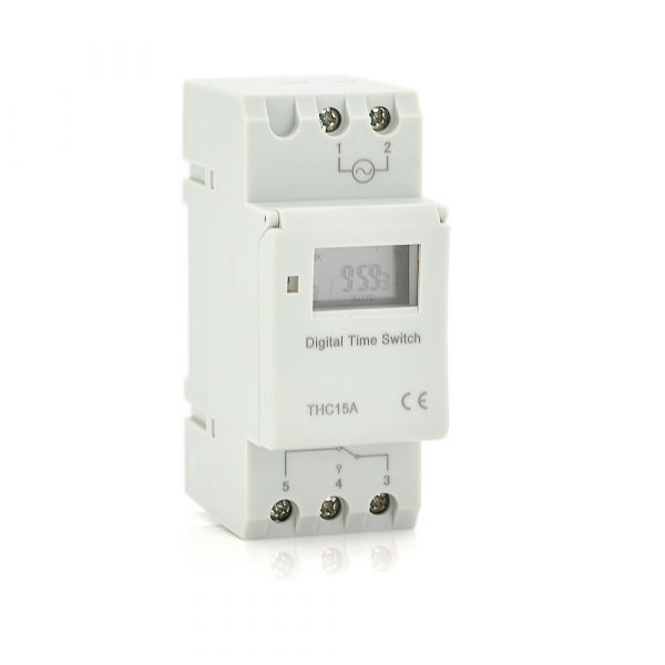 
					Реле часу TCH15A з індикацією затримки часу, для підключення на DIN рейку до 16А, 220V
