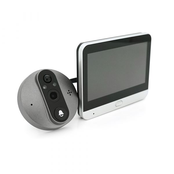 
					WiFi відеодомофон YOSO EYE1MPM43 з дисплеєм, пам'яттю та дзвінком на батареях (віддалений перегляд APP Tuya smart)