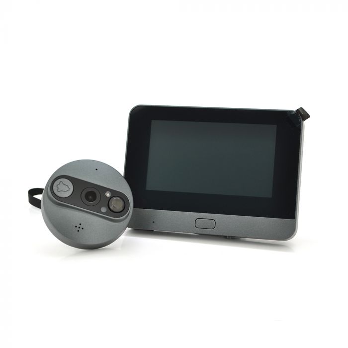 
					WiFi відеодомофон YOSO EYE1MPM43 з дисплеєм, пам'яттю та дзвінком на батареях (віддалений перегляд APP Tuya smart)