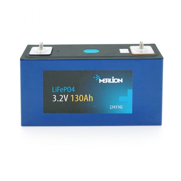
					Літій-залізо-фосфатний акумулятор Merlion 3.2V130AH  вага 2.5 кг, 218 х 130 х 44мм