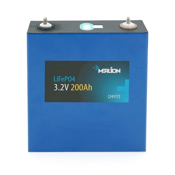 
					Літій-залізо-фосфатний акумулятор Merlion 3.2V200AH  вага 4.0 кг, 172 х 222 х 53мм