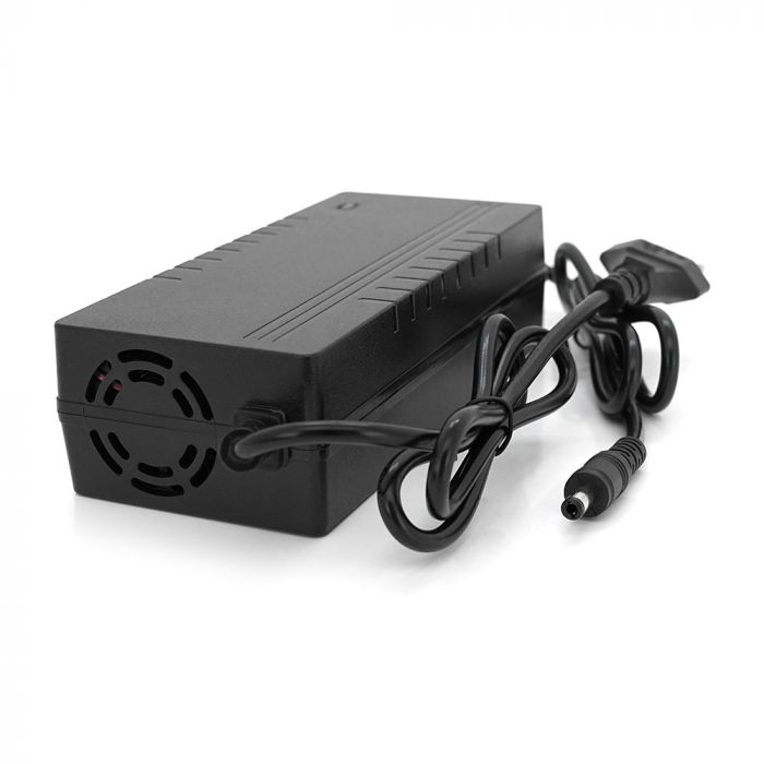 
					Зарядний пристрій для літієвих акумуляторів 36V 3A+ кабель живлення, довжина 1,20м, штекер 5,5/2.5, BOX