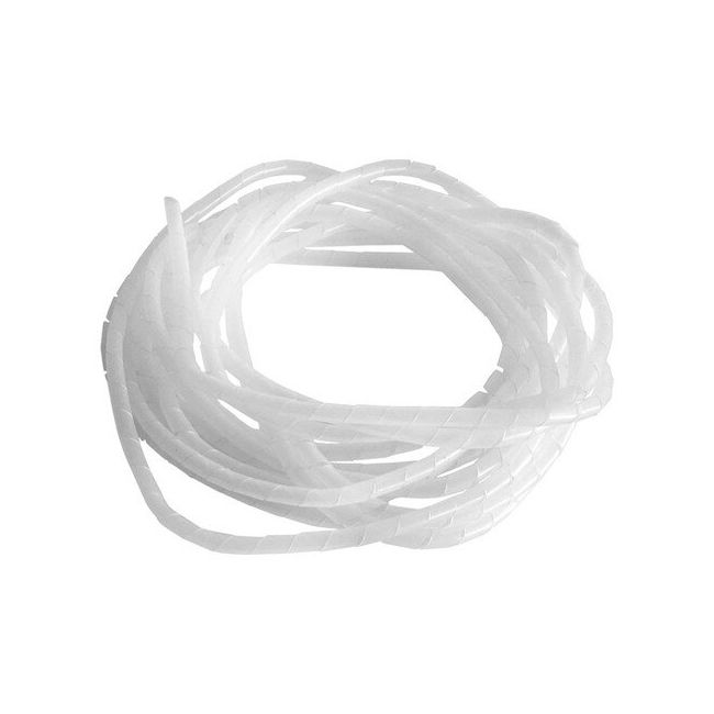 
					Спіральний кабельний організатор діаметр, 6mm, довжина 15m, White
