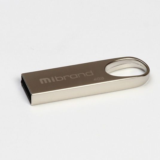 
					Флеш-накопичувач Mibrand Irbis, USB 2.0, 4GB, Metal Design, Blister