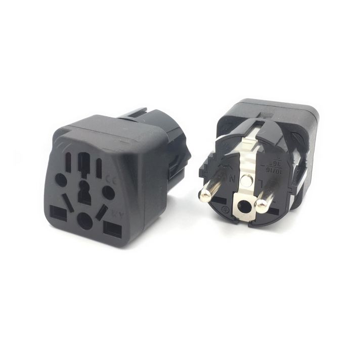 
					Перехідник WY-9, 250V/10A, Black, BOX