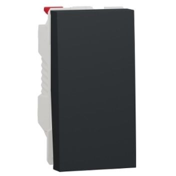 
					Вимикач одноклавішний Schneider Unica схема 6, 10A, 1 модуль, Антрацит