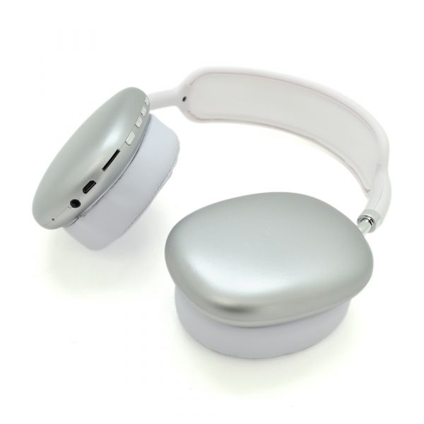 
					Бездротові навушники Bluetooth Macaron P9 Max, Silver
