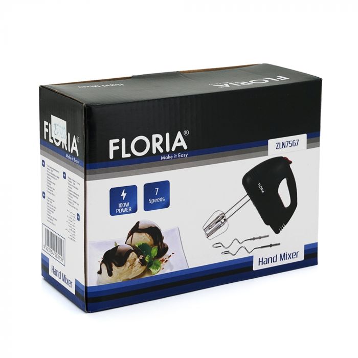 
					Міксер Floria ZLN7567, 100W, black