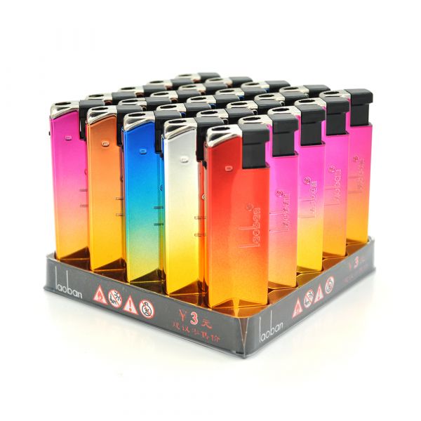 
					Запальничка Турбо Laoban, упаковка 50шт, ціна за упаковку, Mix color