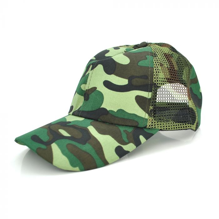 
					Кепка Light, сіточка на потилиці, Green/Haki