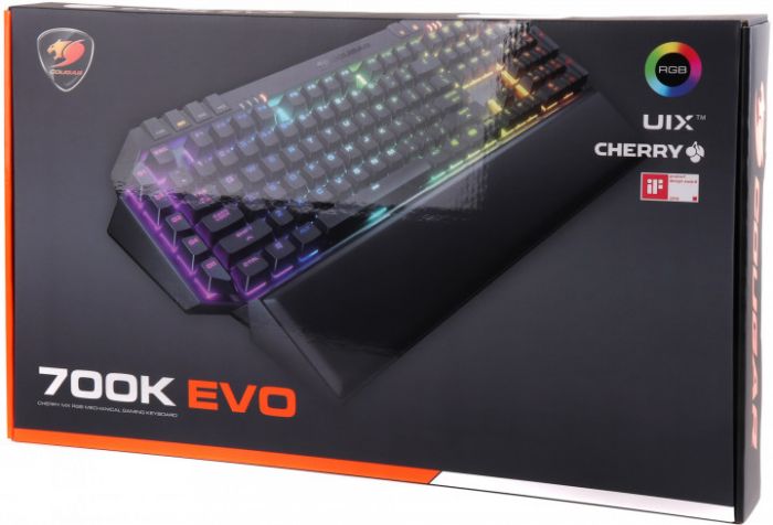 Клавіатура  Cougar 700K EVO ігрова механічна Cherry MX Red, RGB-підсвітка, USB, audio jack