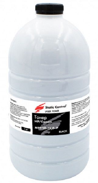 Тонер HP/Canon УНІВЕРСАЛЬНИЙ №10  1кг (фасований)  *Static Control (MPT10-1KG-P)