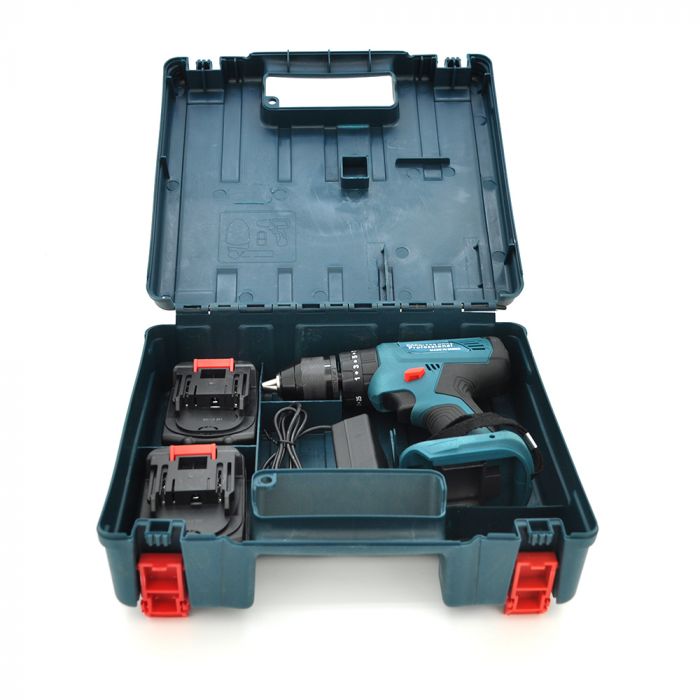 
					Шуруповерт BSAD із двома батареями по 24V, зарядний пристрій, Blue, Box