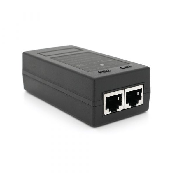 
					POE інжектор 15V 0.8A (12Вт) з портами Ethernet 10/100Мбіт/с, без кабеля живлення