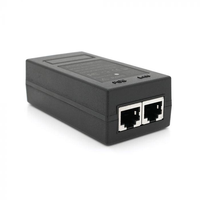 
					POE інжектор 15V 0.8A (12Вт) з портами Ethernet 10/100Мбіт/с, без кабеля живлення