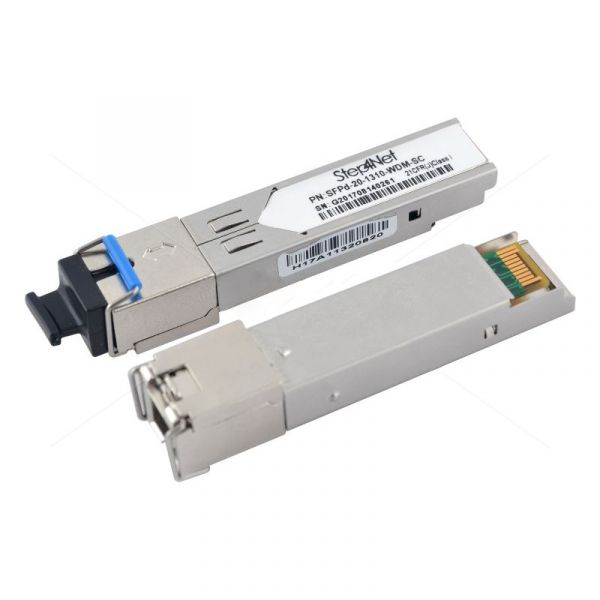 
					SFP модуль Step4Net 1.25G 1310nm 20Km WDM SC піддержка DDM TX1310/RX1550