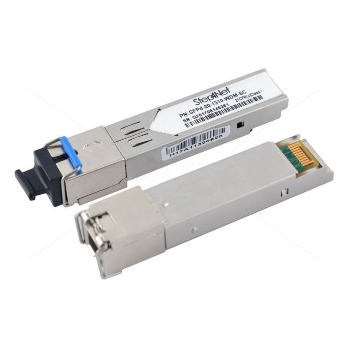 
					SFP модуль Step4Net 1.25G 1310nm 20Km WDM SC піддержка DDM TX1310/RX1550