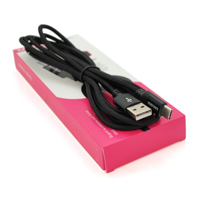 
					Кабель iKAKU KSC-698 XIANGSU Smart fast charging data cable for Type-C, Black, довжина 2м, BOX