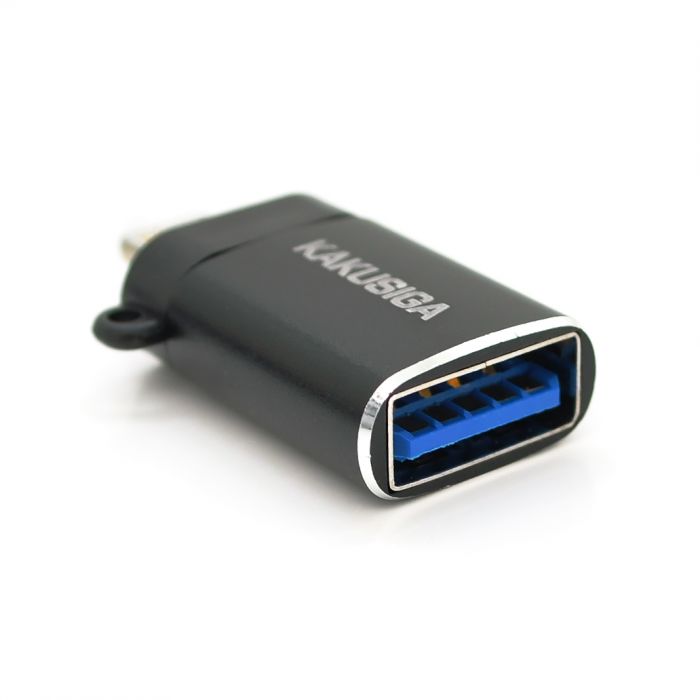 
					Перехідник iKAKU KSC-773 WEIPING Lightning OTG converter Black, 1,2м, Box