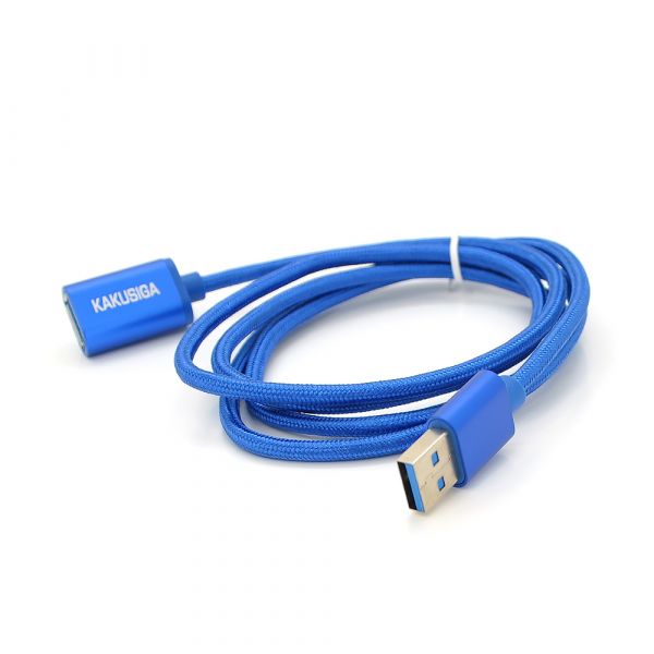 
					Подовжувач  iKAKU KSC-753 ZUOFEI USB AM/AF USB3.0 charging data extension cable, 1,2m, Blue, Box