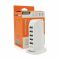 
					СЗУ AC100-240V iKAKU KSC-741 Jufeng Series Desktop, 5xUSB, Output: DC5V/2.4A (12W), White, Box