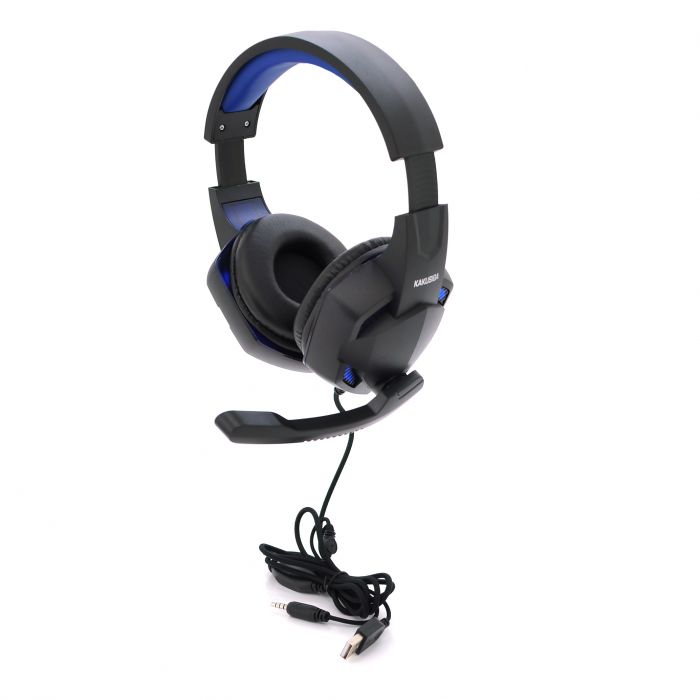 
					Ігрові навушники з мікрофоном iKAKU KSC-713 ZHANHUN, Black-Blue, Box