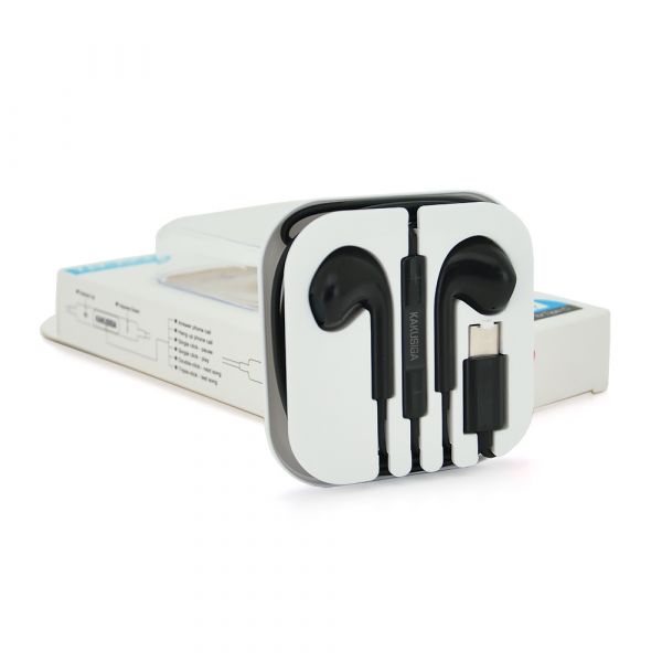 
					Універсальні навушники-вкладиші iKAKU KSC-697 HAOYUN з мікрофоном (Type-C), Black, Bох