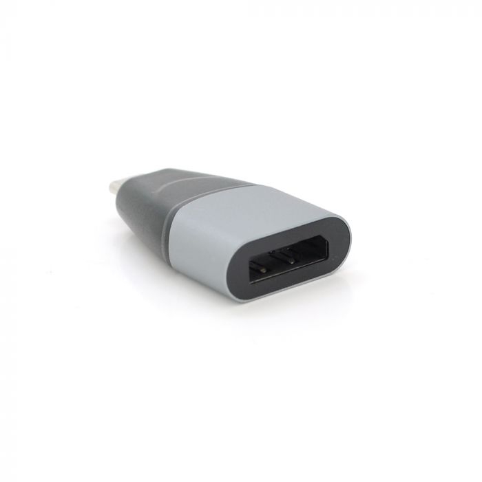 
					Перехідник  Type-C (тато)/Display Port(мама), Black-gray