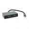 
					Хаб Type-C(тато) пластиковий, HDMI(мама)+VGA(мама)+USB3.0(мама)+PD(мама), 23cm, Silver