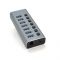 
					Хаб USB 3.0, 4 порти USB 3.0 + 3 порти QC3.0, з перемикачами на кожен порт, DC12V2A, Black, BOX