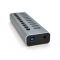 
					Хаб USB 3.0, 6 портів USB 3.0 + 4 порти QC3.0, з перемикачами на кожен порт, DC12V4A, Black, BOX