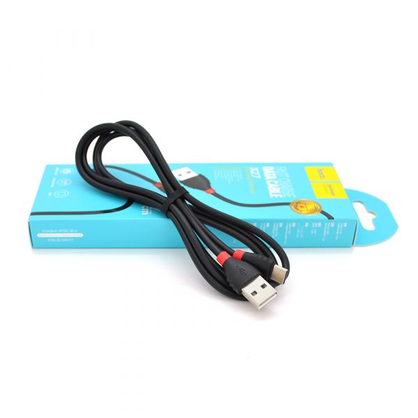 
					Кабель Hoco X27, Type-C-USB, 2.4A, Black, довжина 1.20м, BOX