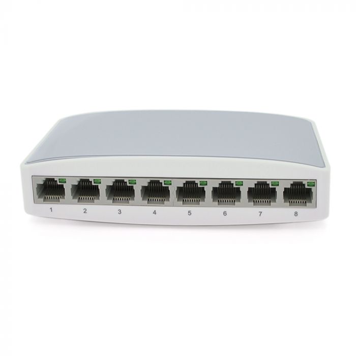 
					Комутатор Ethernet ONV-H1008S у пластиковому корпусі, 8*100Мб портів, 5В 1Ач, 140х78х32