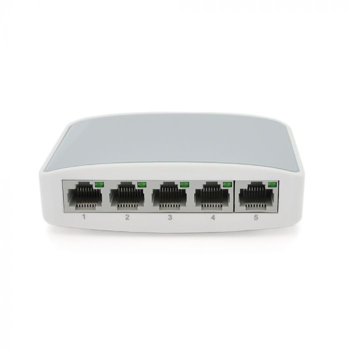 
					Комутатор Gigabit Ethernet ONV-H3005S в пластиковому корпусі, 5*1000Мб портів, 5В 1Ач, 100х70х28