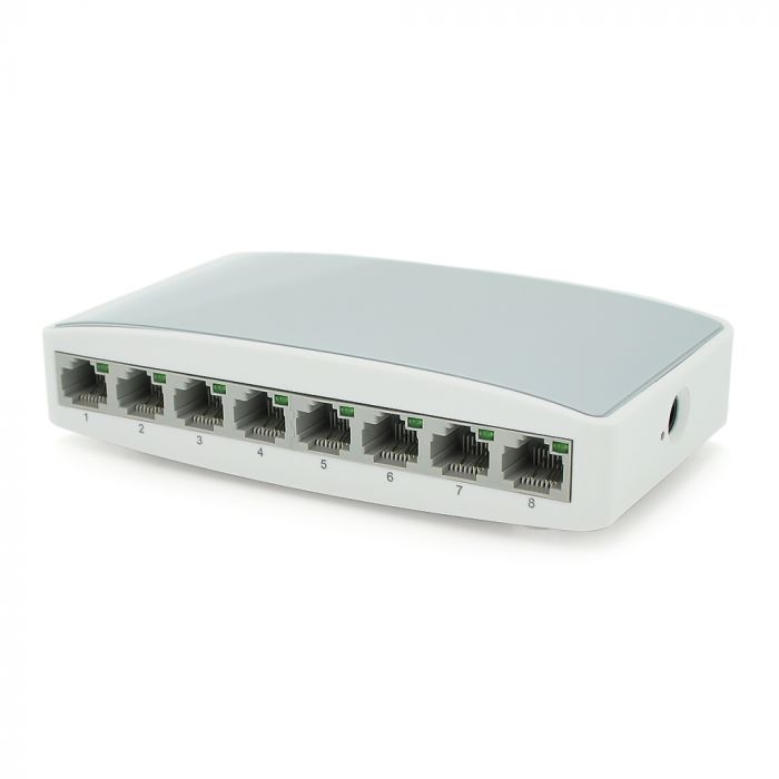 
					Комутатор Gigabit Ethernet ONV-H3008S у пластиковому корпусі, 8*1000Мб портів, 5В 1Ач, 140х78х32