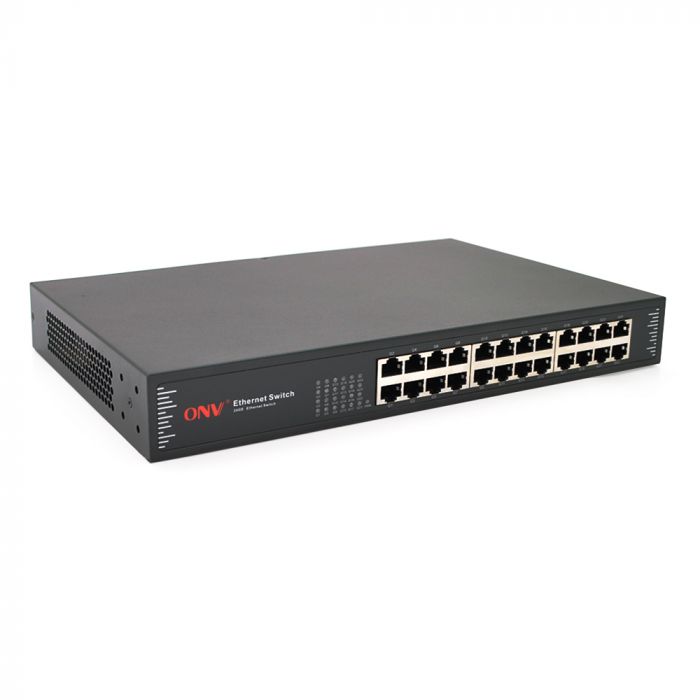 
					Комутатор Gigabit Ethernet ONV-H3024 у металевому корпусі, 24*1000Мб портів,330х204х44 мм
