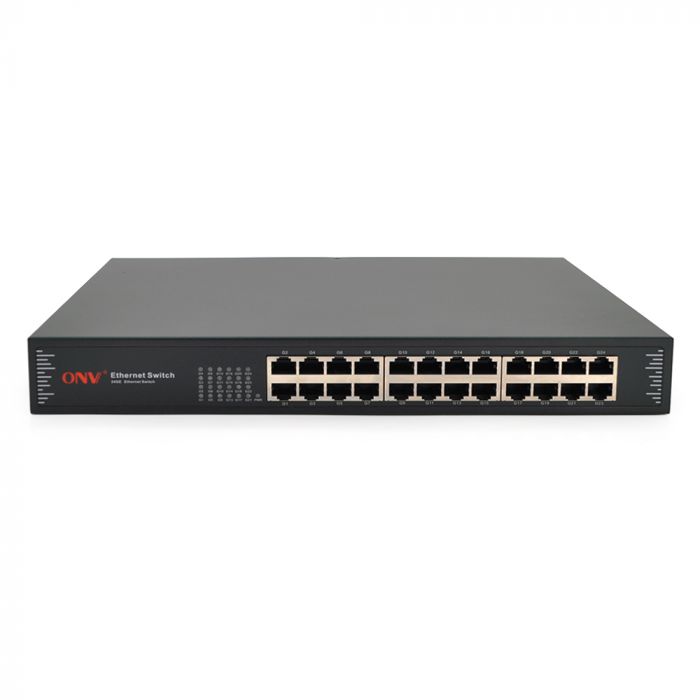 
					Комутатор Gigabit Ethernet ONV-H3024 у металевому корпусі, 24*1000Мб портів,330х204х44 мм