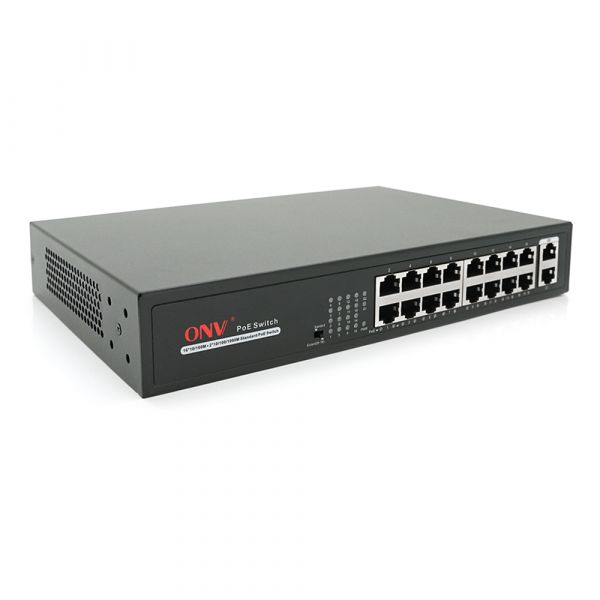 
					16ти портовый PoE коммутатор ONV-H1016PLS 16 портов РоЕ 100 Мбіт + 2 Uplink 1000 Мбіт, до 250м, IEEE802.3af/at , общая мощность 160Вт