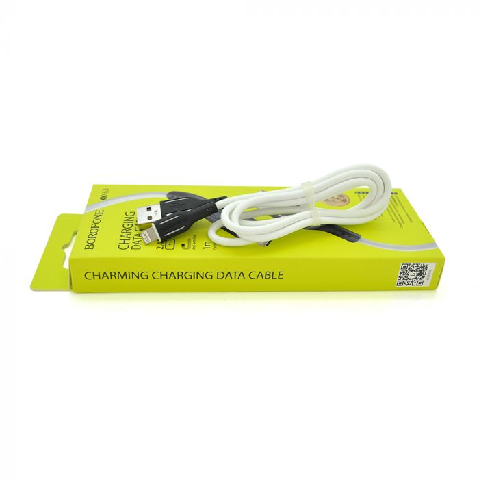 
					Кабель Borofone BX63, Lighting-USB, 2.4A, довжина 1м, White, BOX