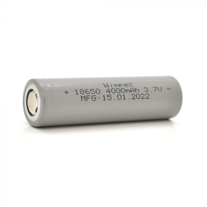 
					Акумулятор WMP-4000 18650 Li-Ion Flat Top, 2400mAh, 3.7V, Gray