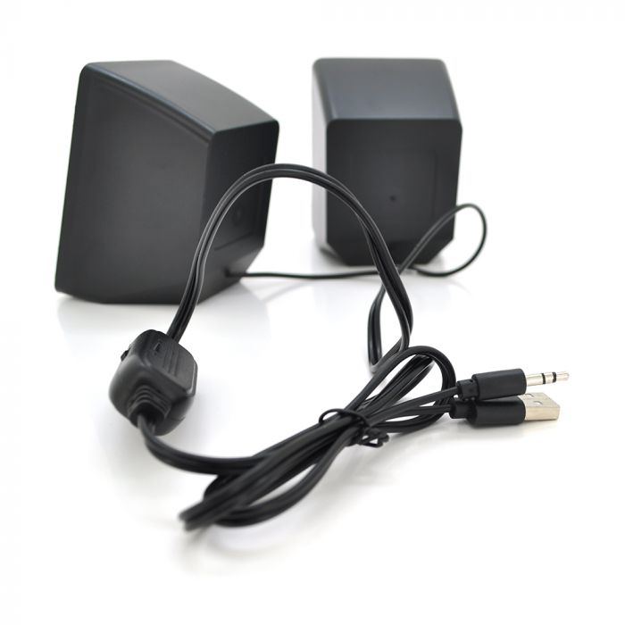 
					Колонки 2.0 Hotmai A16 USB+3.5mm, 2x3W, 20Hz-18KHz, з регулятором гучності, Black, BOX, Q24