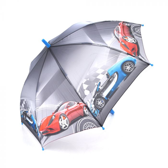 
					Парасолька дитяча Cars автоматична, D-100см, захист від сонця, UV (99%), захист від дощу, каркас - Al+Fe, Gray