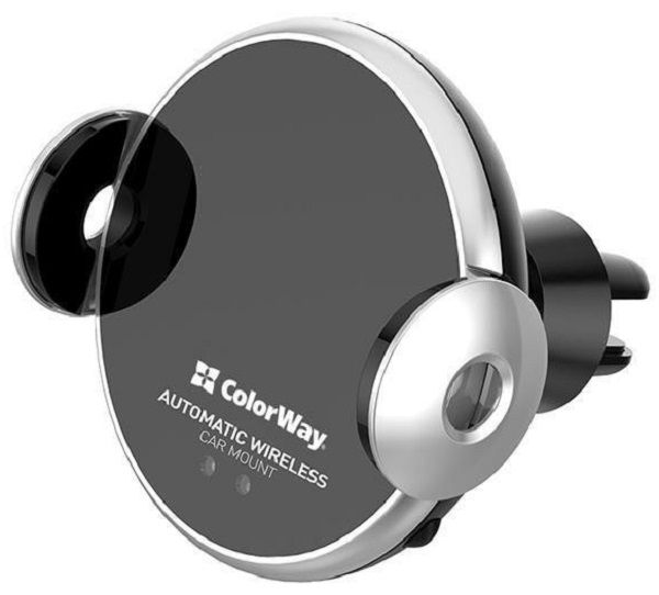 Автотримач для телефона ColorWay AutoSense Car Wireless Charger 2 15W Black (CW-CHAW036Q-BK)