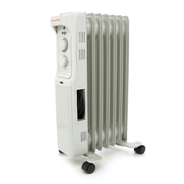 
					Радіатор масляний ERGO 221507, 7 ребер, 3 рівні потужності 600/900/1500Вт