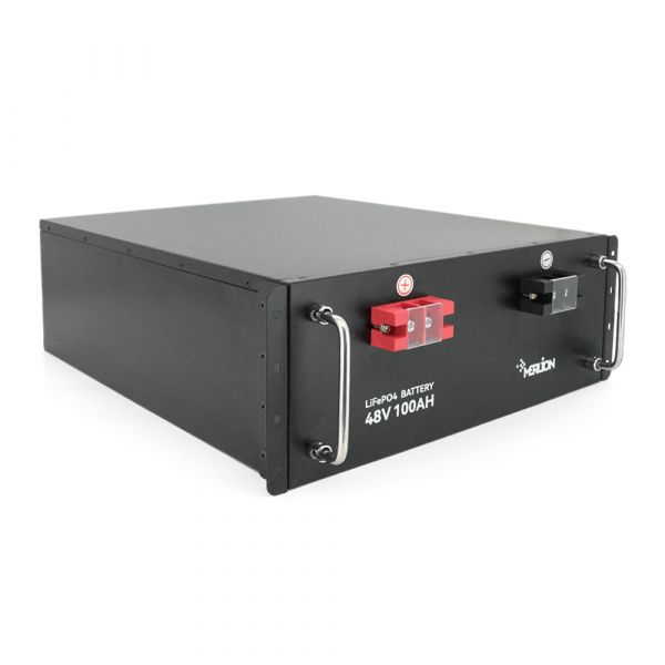 
					Літій-залізо-фосфатний акумулятор Merlion LiFePO4 48V 100AH for Solar (630х175х436), 3000 циклів Q1