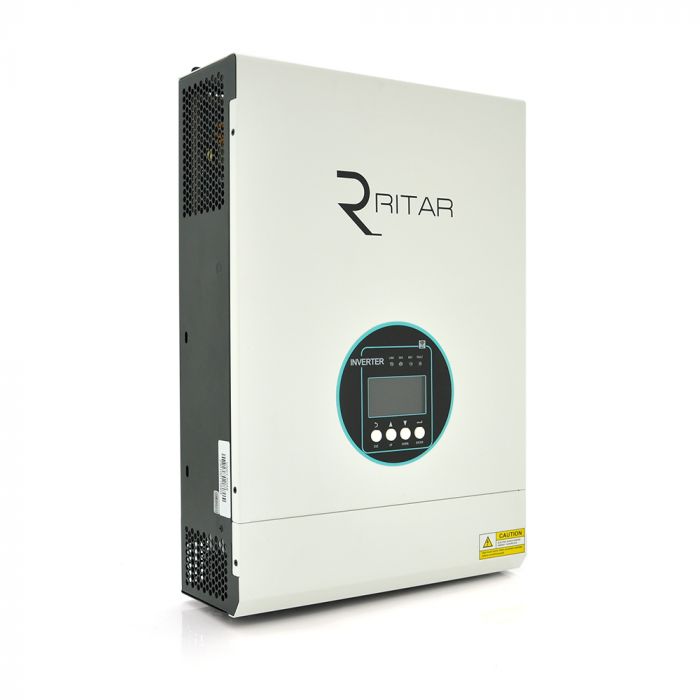 
					Гібридний інвертор RITAR RTSVMH-MPPT-5048, 5000W, 48V, 160-275V, MPPT (80А, 120-430 Vdc)