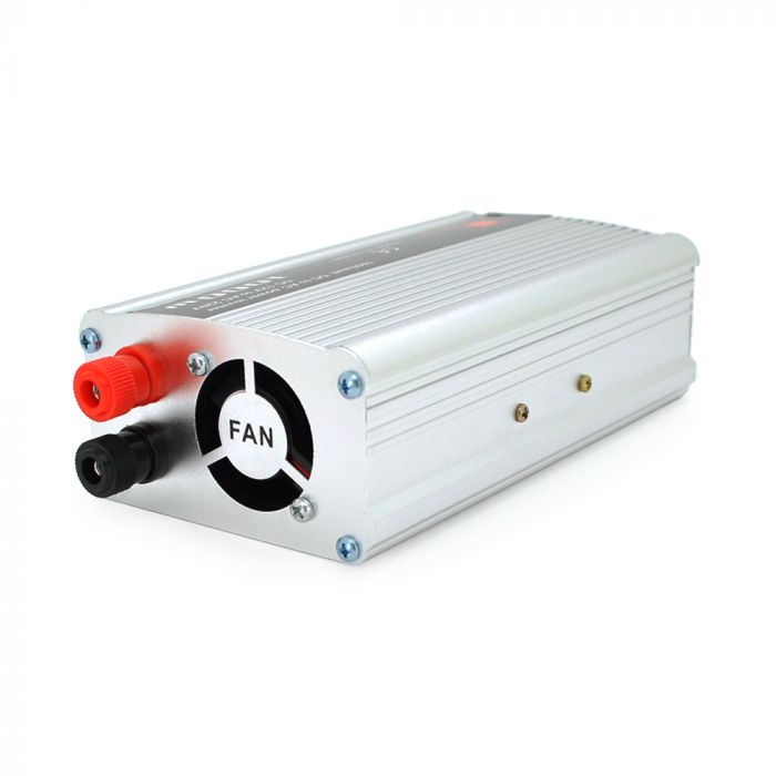 
					Інвертор напруги Himastar1000W (DC:500W), 12/220V з апроксимованою синусоїдою, 1 універсальна розетка, 1*USB (DC:5V/2.4A), клеми+затискачі, Q40